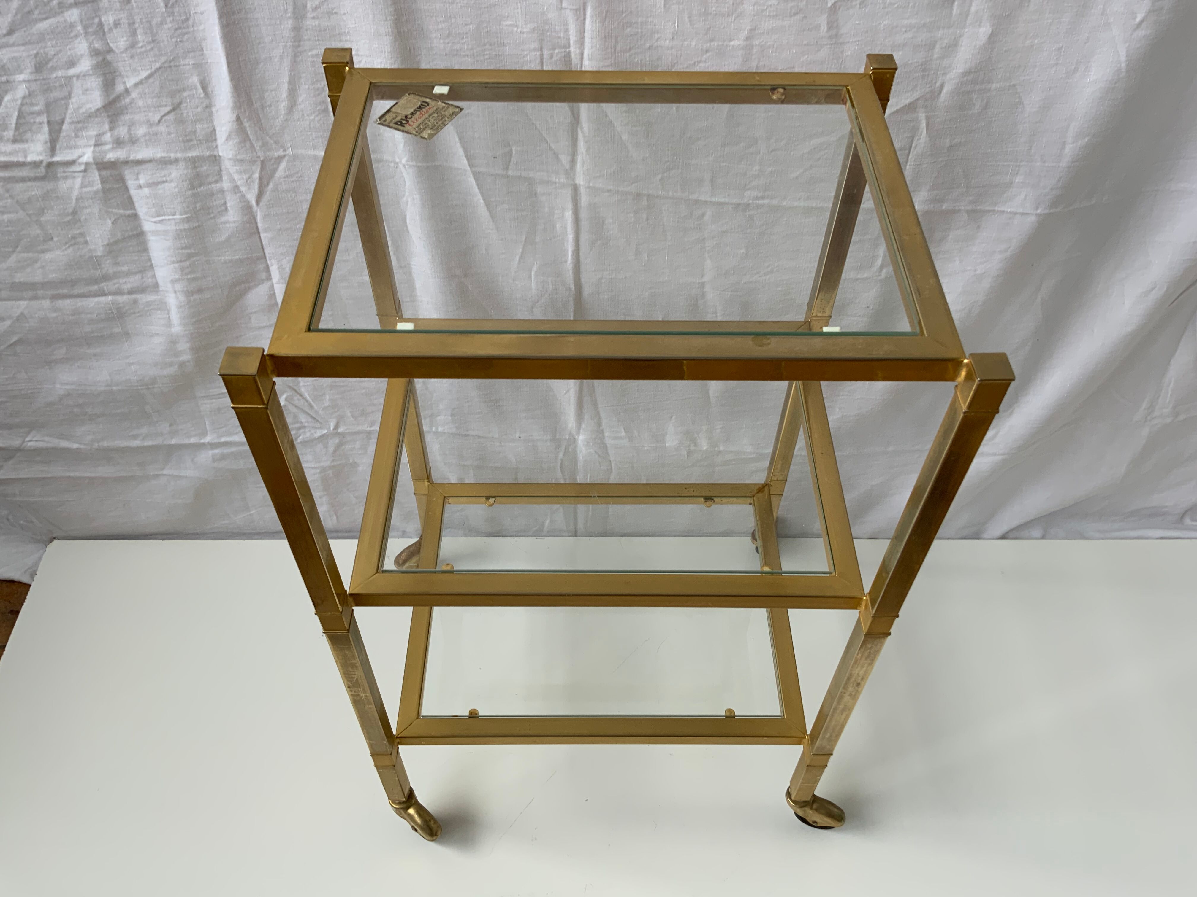 Brass shelf