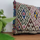 Coussin Marocain Kilim vintage ethnique
