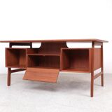 Omann Jun teak desk model 75, 1960s