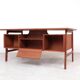 Omann Jun teak desk model 75, 1960s