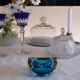 Diamond ashtray in Murano glass by Seguso