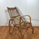 vintage italian rattan lounge chair
