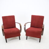 Paire de fauteuils conçus par Jindřich Halabala années 1950.
