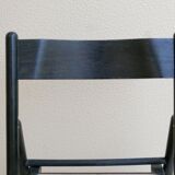Black folding chair, 70s