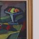 Original mid-century Swedish oil on canvas – “Kubisk Still Life” by Bror Göransson – vintage & framed – 75 × 64 cm (29.5" × 25.2")