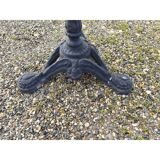 Bistro table in cast iron and white marble from 1900