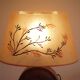 Lampe vintage en bois et resine 1960