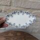 Ceramic dish with arabesque and flower decorations E. Bourgeois Terre de Fer