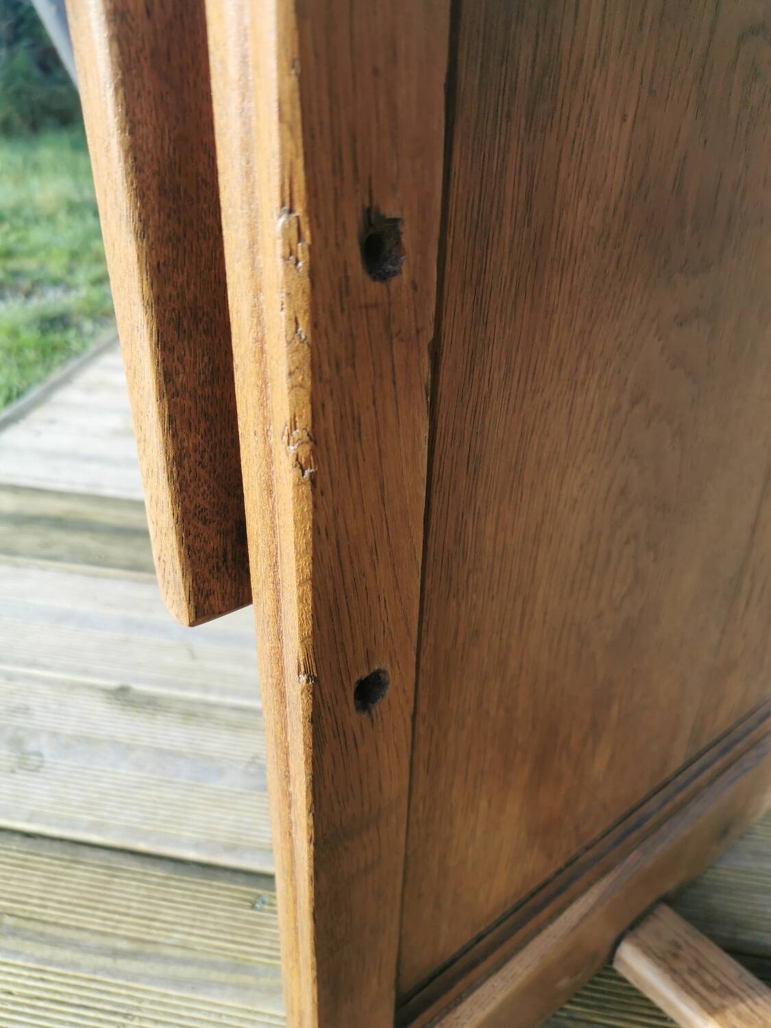 Oak administration desk