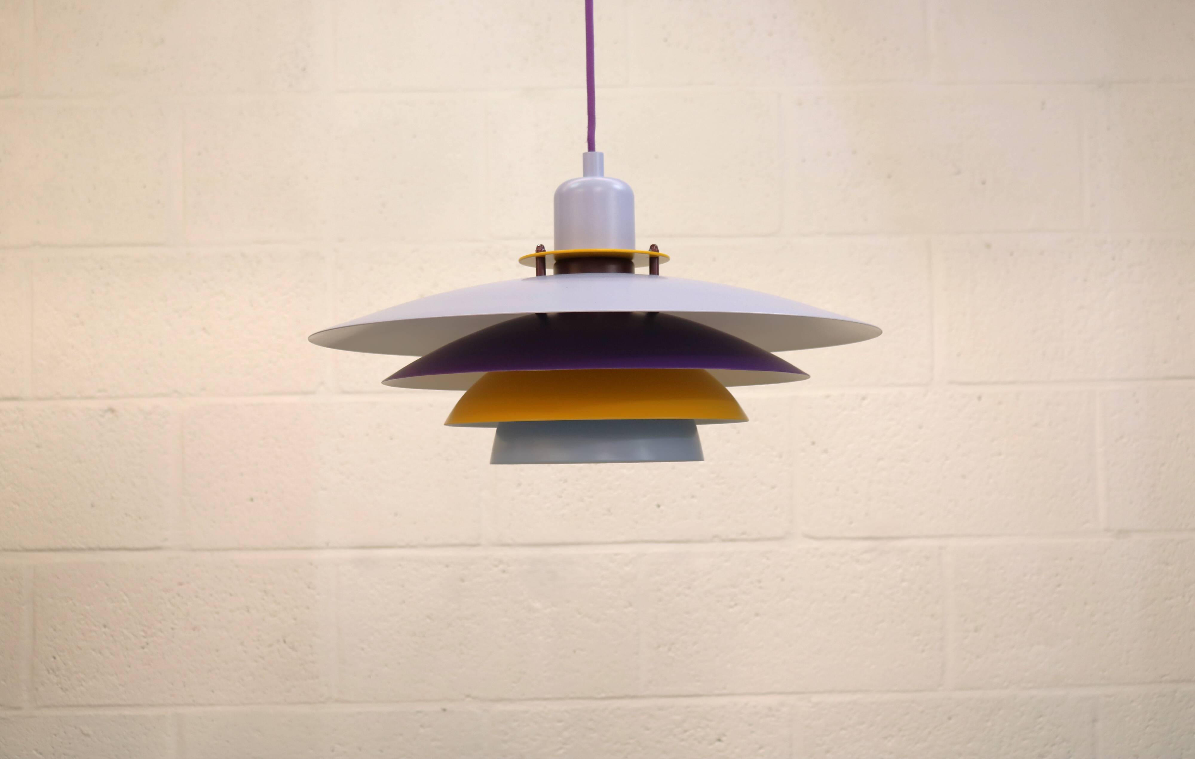 Colorful Danish Pendant Lamp by Belid – 1980s