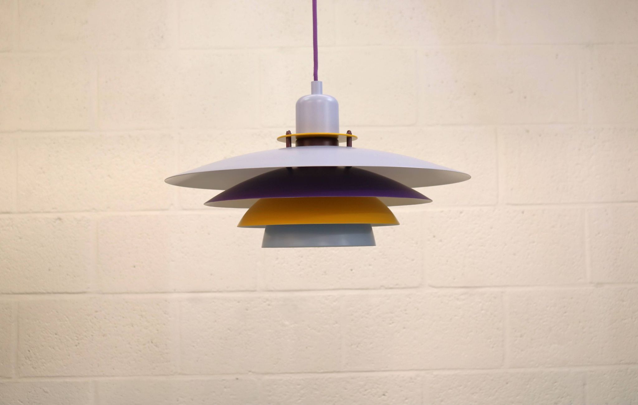 Colorful Danish Pendant Lamp by Belid – 1980s