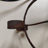 Large vintage glass mosaic egg lamp