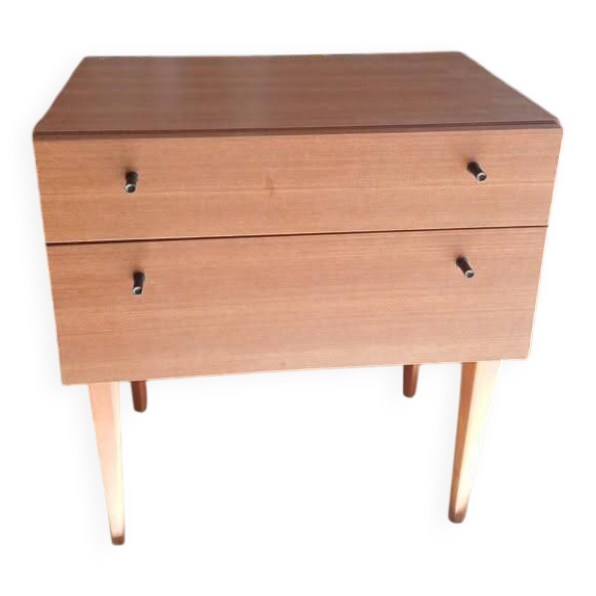 Scandinavian and vintage bedside table