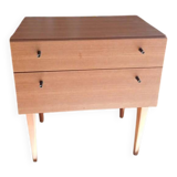 Scandinavian and vintage bedside table