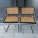 Suite of 4 chairs Cesca B32 by Marcel Breuer vintage year 1992