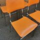 Tubmenager orange vintage chairs