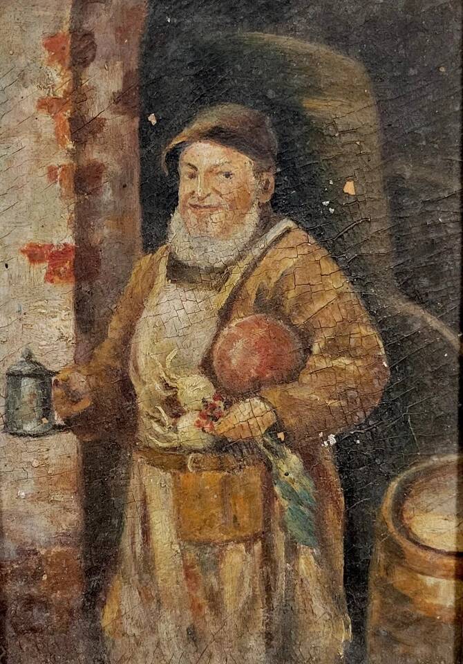 Painting Oil on canvas mounted on panel 19th century