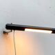 Mid-century minimalist wall lamp by Egon Eiermann for Beisl, 1960s.