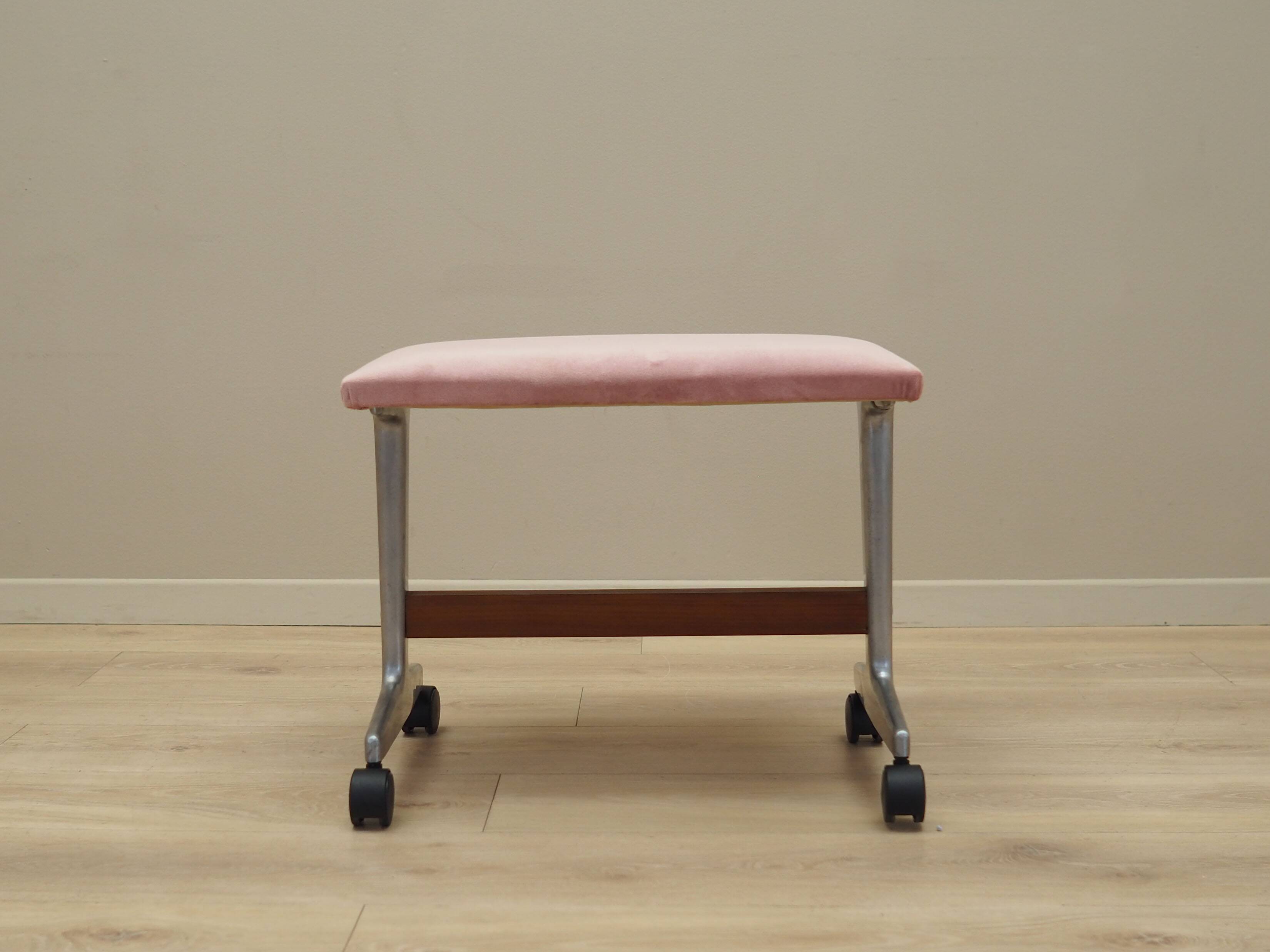 Pink footrest, Danish design, 1960s, production: Denmark