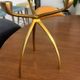Vintage 1970 "Spider" Tripod Chandelier from De Bijenkorf - Gold Space Age