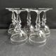 5 glasses in light blown, cut and guilloché crystal