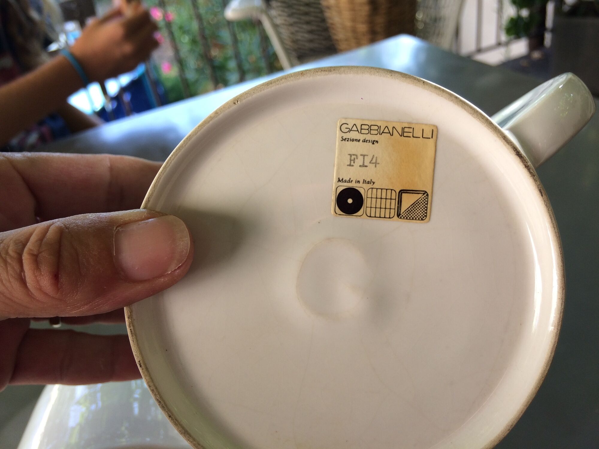 Bowl and pot Gabbianelli Design Italian of the years 60/70