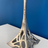 Set of 2 Art Deco Style Metal Candlesticks - Elegant and Vintage Candle Holders