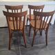 Lot de 4 chaises de bistrot Fischel vintage, années 1970