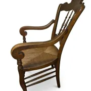 Beech chair with rush seating
