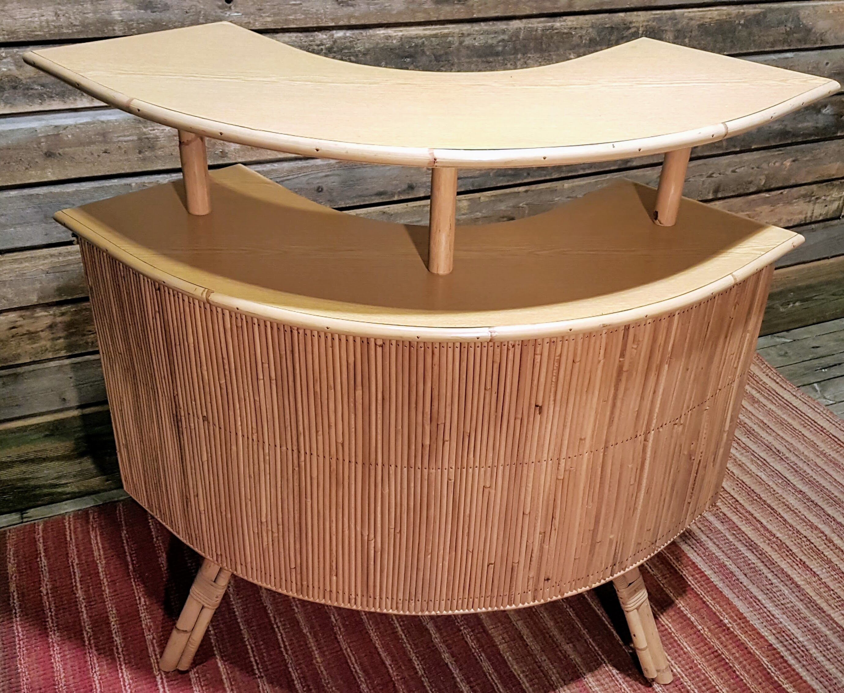 Vintage bamboo bar