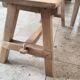 Farm table and bench ("A frame") in solid French oak.