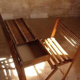 Foldable school desk from the 70s.