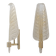 Pair of Murano Glass Leaf Wall Sconces with Gold Powder and Brass, Italy