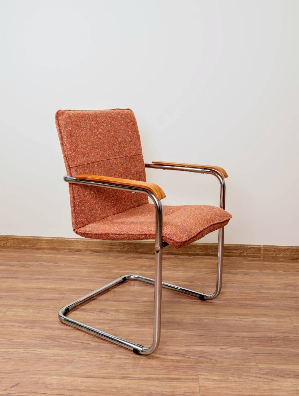 Bauhaus desk chair chrome granola 1970