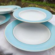 Set of 6 deep plates l'Amandinoise model Poreylor