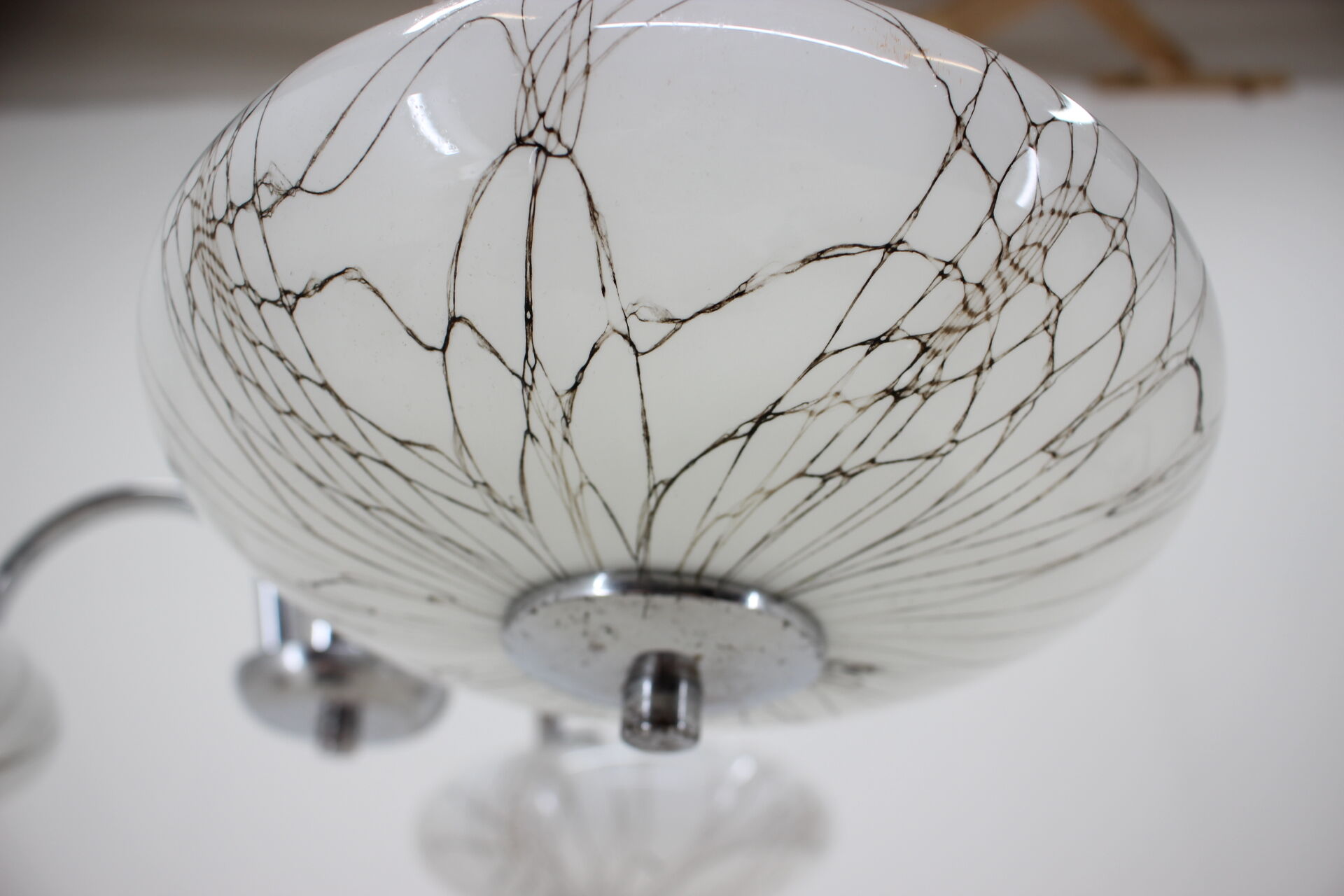Art Deco chrome chandelier/Napako, 1930´s.