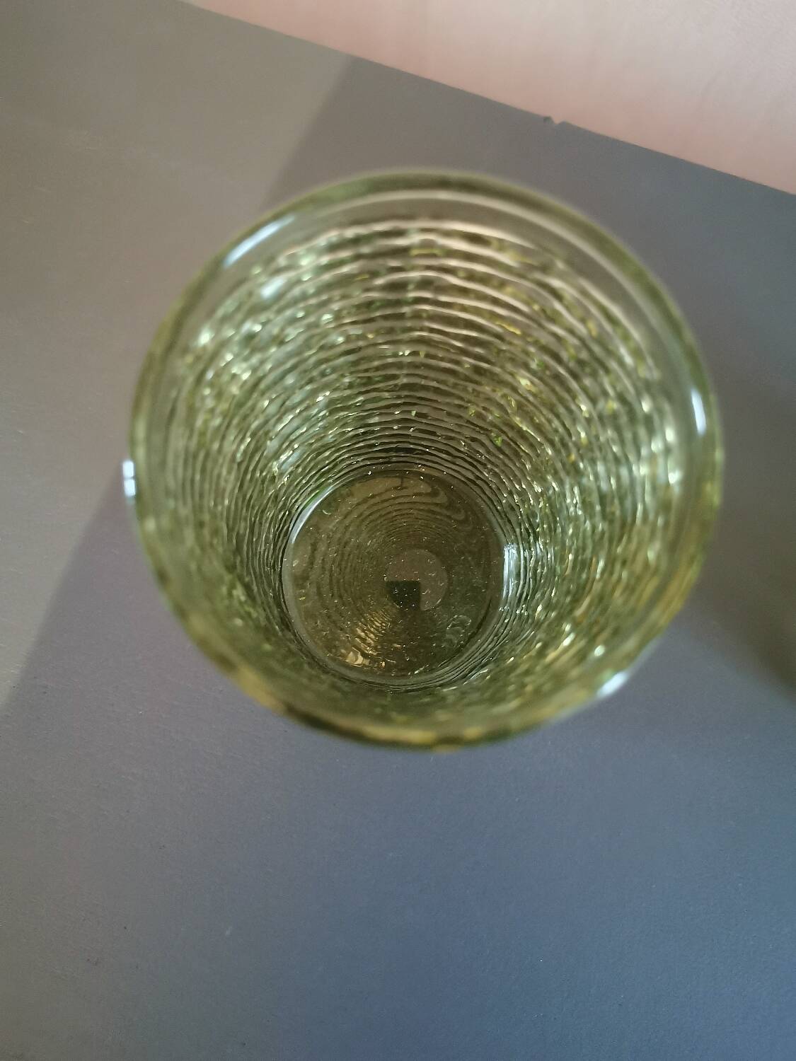 Vintage green anchor hocking soreno iced tea glass