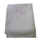 Drap métis fleur bleue toile by gérardmer 2.10 x 2.90 m with embroidery and days