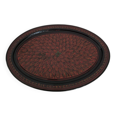 Plateau ovale vintage