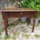 Desk with turned legs
