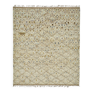Handmade Tribal Decorative 253 cm x 300 cm Multicolor Wool Carpet