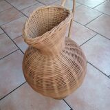 Wicker decorative vase