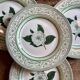 Lot de 8 assiettes plates Camélia - en porcelaine Anglaise