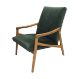 60s chair in green velvet