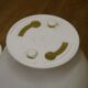 Pola model No. 588 white plastic vintage stool