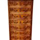 Semainier chiffonnier avec gravure style Louis XV à 7 tiroirs
