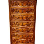 Semainier chiffonnier avec gravure style Louis XV à 7 tiroirs