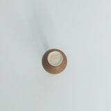 Small Mid-Century Scandinavian Modern Collectible Brown Stoneware Vase by Gunnar Borg, Set of 4
