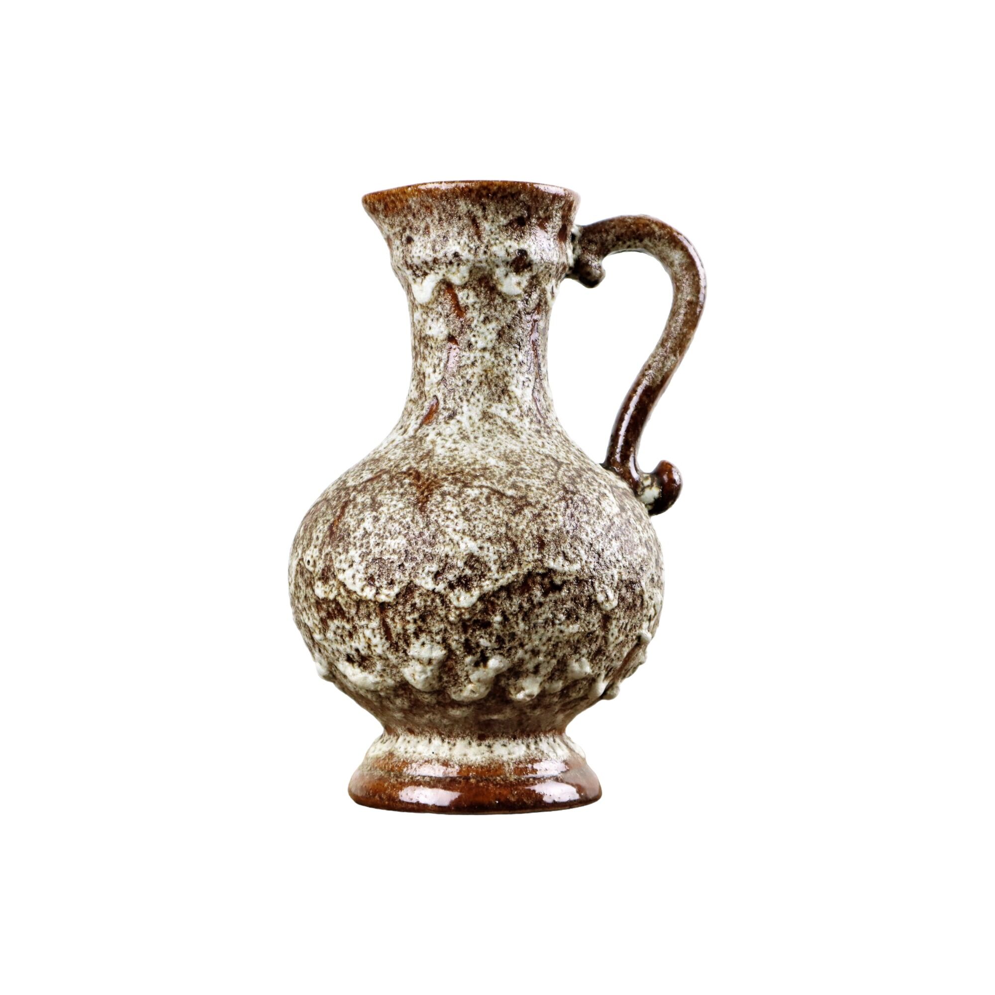 Vase Fat Lava West Germany Stein Keramik Vintage Pottery 28cm