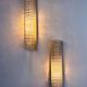 Pair of Lucite tube wall sconces by Geru Leuchten, frosted effect, Germany 1970s